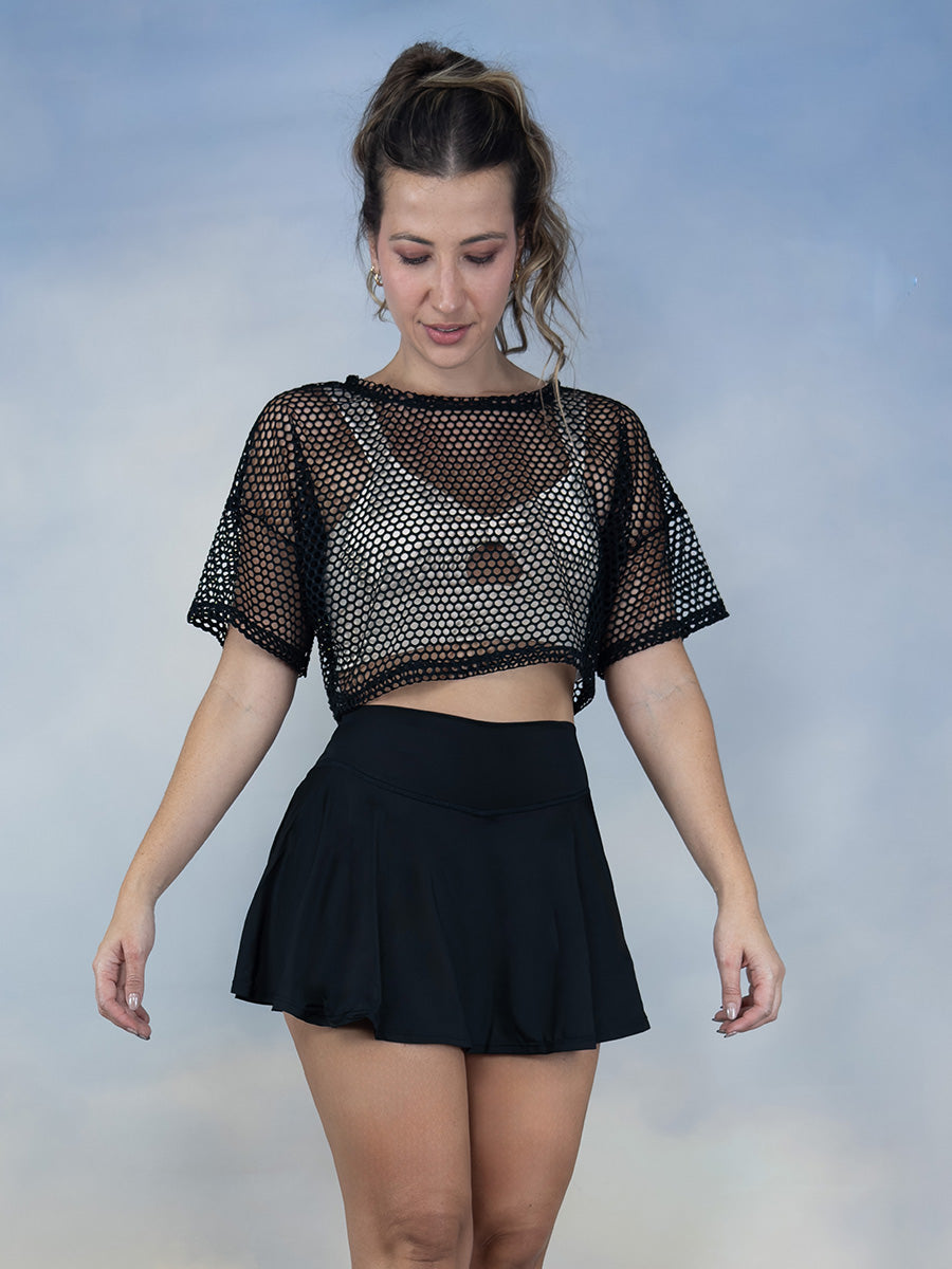 Blusa en malla deportiva para dama