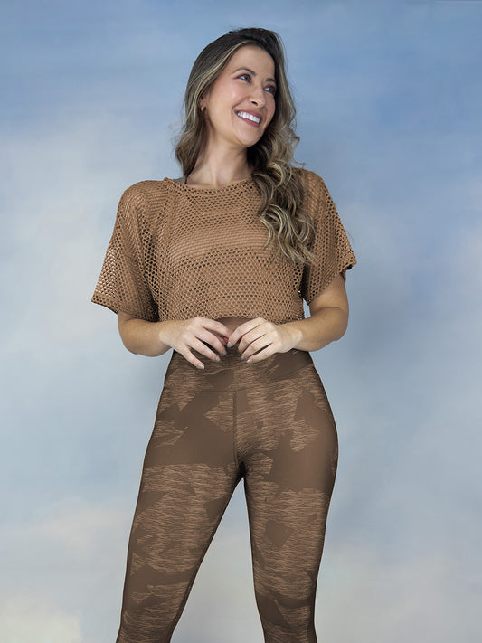 Blusa en malla deportiva para dama