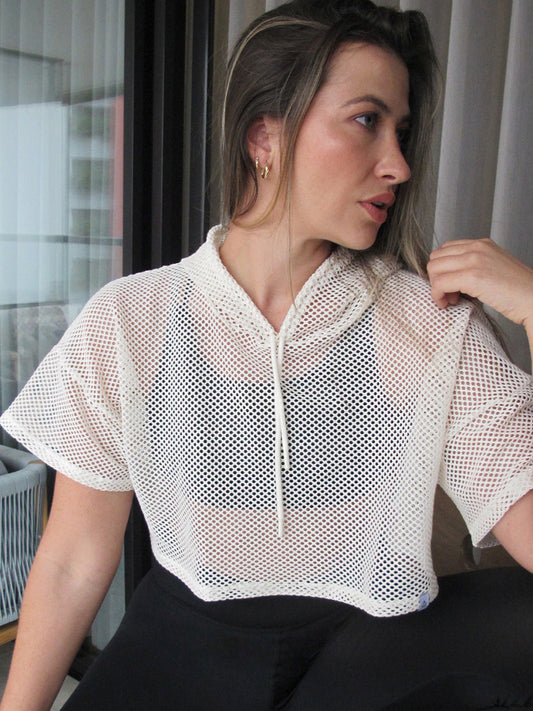 Blusa en malla deportiva para dama