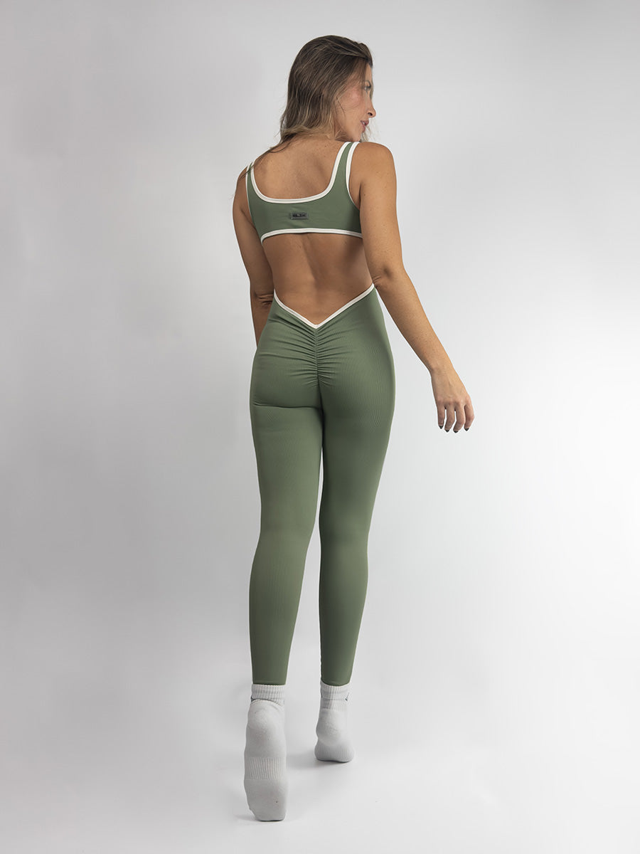 Enterizo largo deportivo sin costuras -Seamless